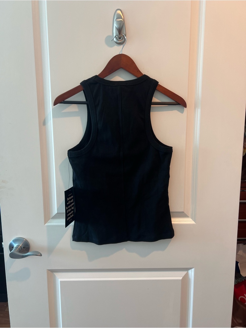 TUCKERNUCK Black Foley Rib Racerback Tank NWT - Picture 8 of 15